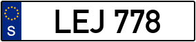 Trailer License Plate